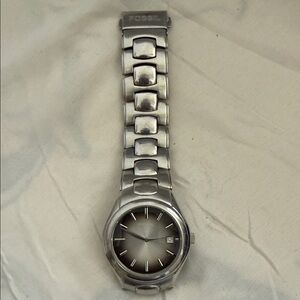 Fossil Silver and Black Men's Watch